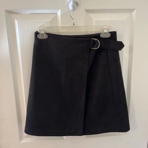 Suede skirt